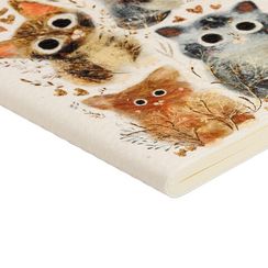 Bloknot \ Блокнот \ Notebook Тетрадь А6 из экокожи, "Просто любовь. Котики. Счастье" 60 л. линейка