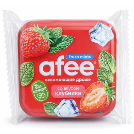 Драже без сахара AFEE Клубника 20 гр