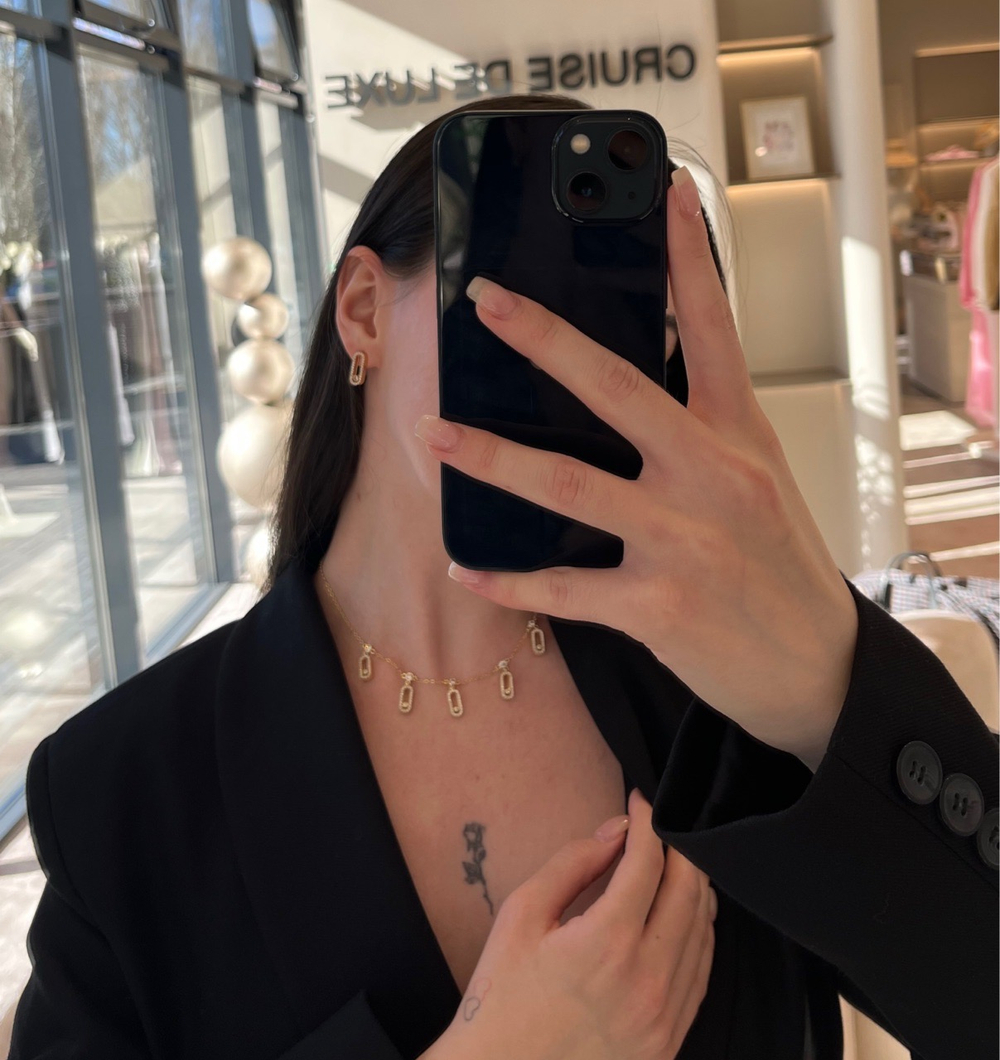 Колье Five gold