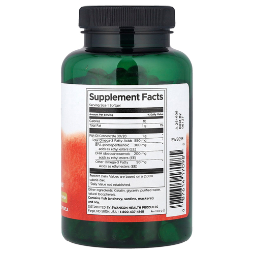 Swanson, супер-ЭПК, 100 капсул