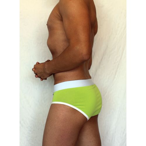 Мужские трусы брифы салатовые Boefje