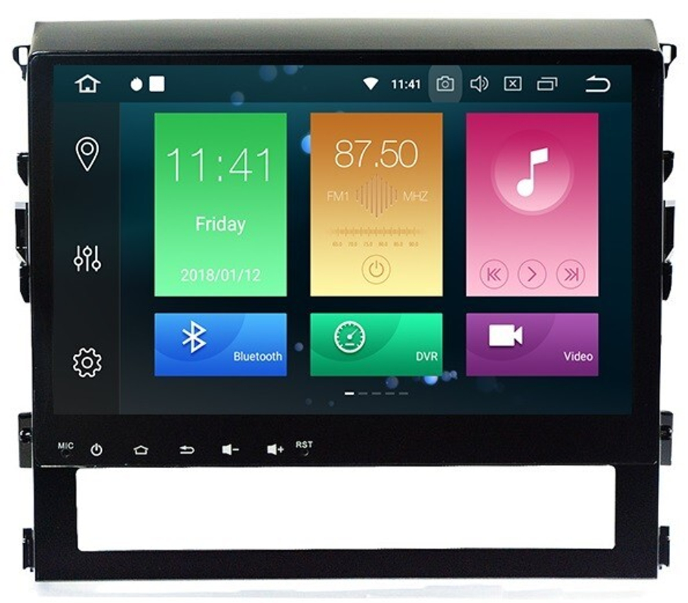 Магнитола для Toyota Land Cruiser 200 2015-2021 (без JBL) - Carmedia MKD-T125-P6 на Android 10, 6-ТУРБО ядер, 4ГБ-64ГБ