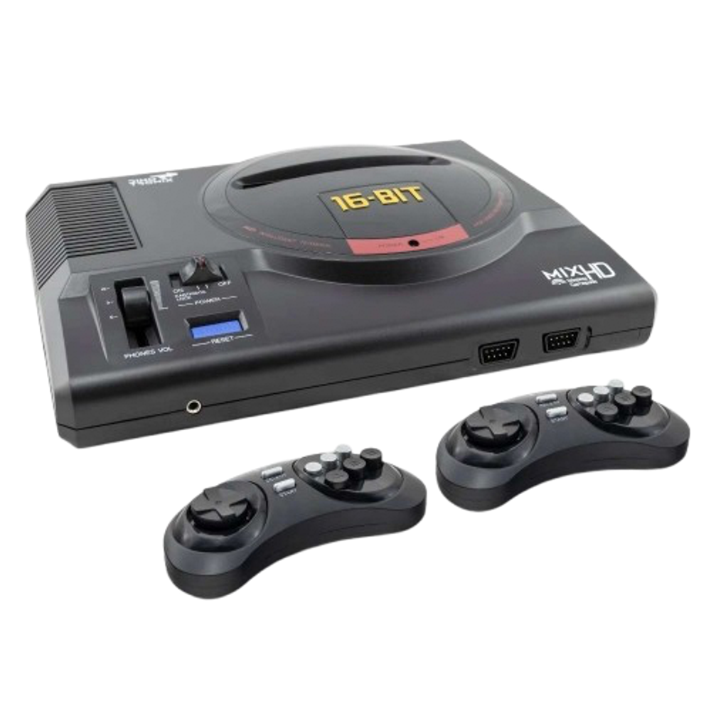 Игровая приставка Dinotronix MixHD 1080 + 450 игр (модель: ZD-09, Серия: ZD, MD1 case, FullHD 1080, HDMI кабель, 2 беспроводных джойстика)