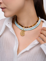 Колье "Trio tiger Shell " Gold