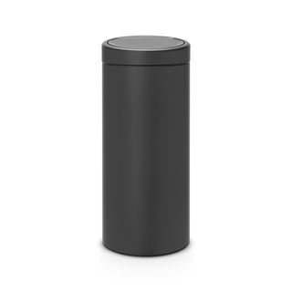 Мусорный бак Touch Bin New (30 л), Графитовый, с эффектом минерального напыления