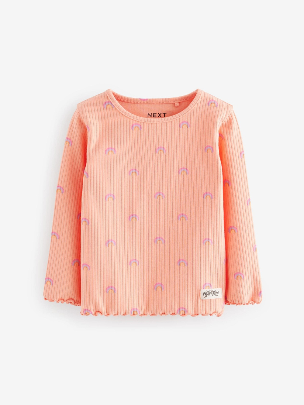 Лонгслив для девочки Next 409-089, 5 шт., Синий, Розовый, Белый