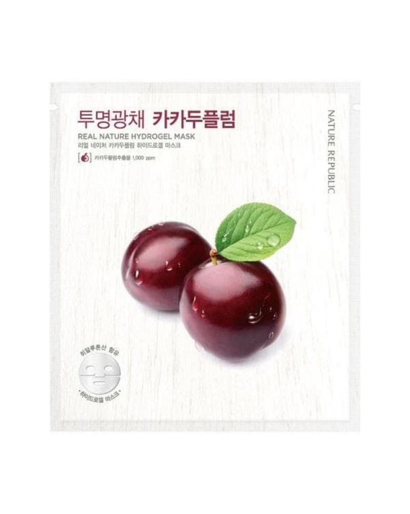 Nature Republic Real Nature Kakadu Plum Hydrogel Mask маска гидрогелевая с экстрактом сливы какаду