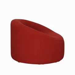 Лаунж-кресло Bond, оранжевая байковая ткань