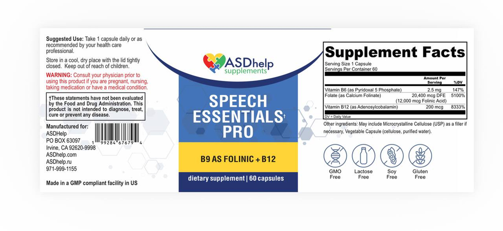Speech Essentials PRO 60 capsules
