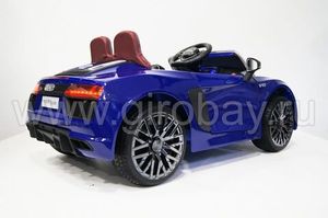 Детский электромобиль River Toys AUDI R8 синий