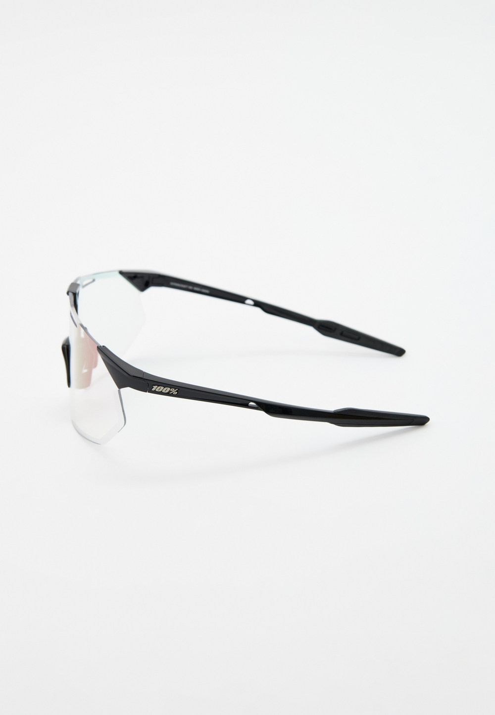 Спортивные очки 100% HYPERCRAFT SQ Gloss Black - Purple Flash Mirror Photochromic Lens