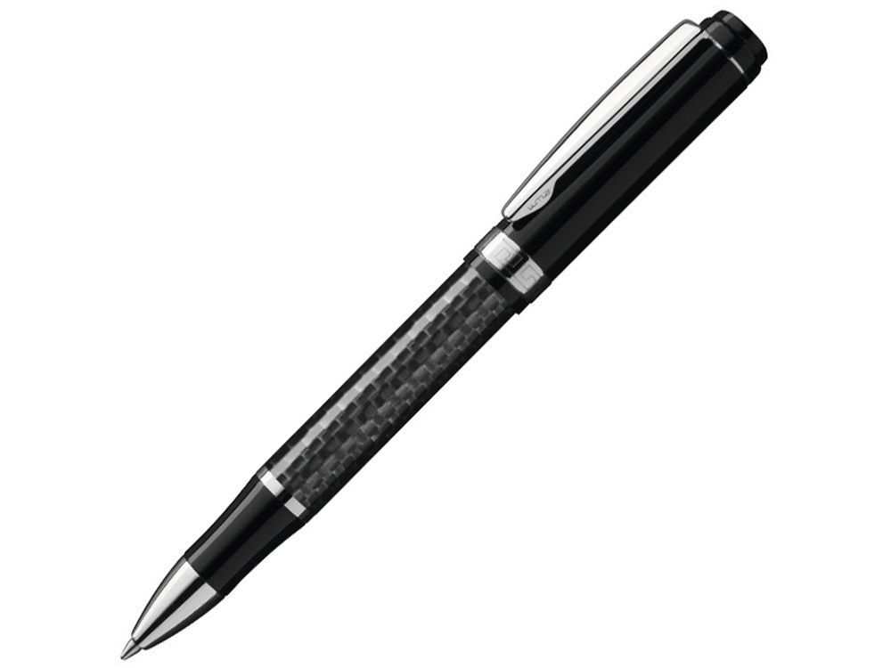 Металлическая шариковая ручка из карбонового волокна Carbon, черный