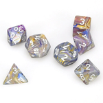 Chessex 7-dice set Festive - Carousel/White - Polyhedral