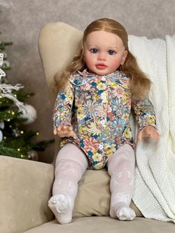 Кукла Реборн мягконабивная 65см в пакете (FA-512)