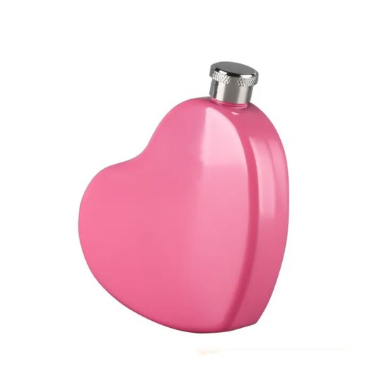 Фляжка для напитков Сердце (розовое)