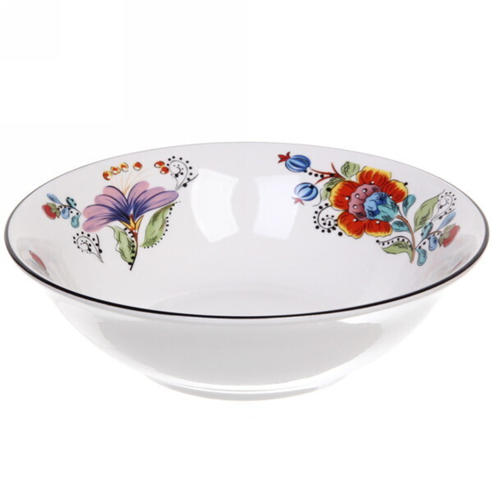 Тарелка керамическая глубокая «Magic Flower» 20*6см