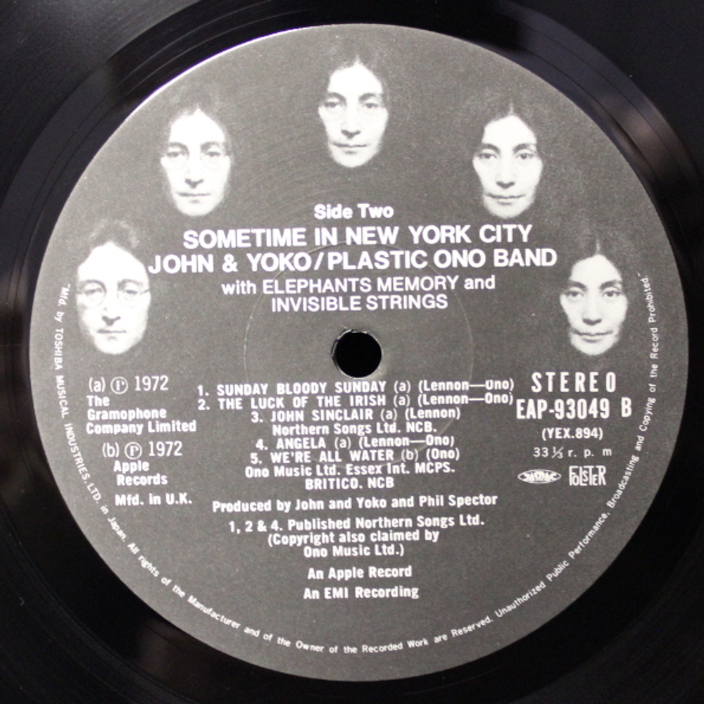 John Lennon & Yoko Ono & The Plastic Ono Band & Elephants Memory / Some Time In New York City (2LP)