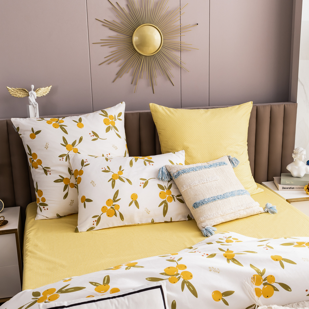 Комплект постельного белья Люкс Сатин 100% хлопок на резинке AR286