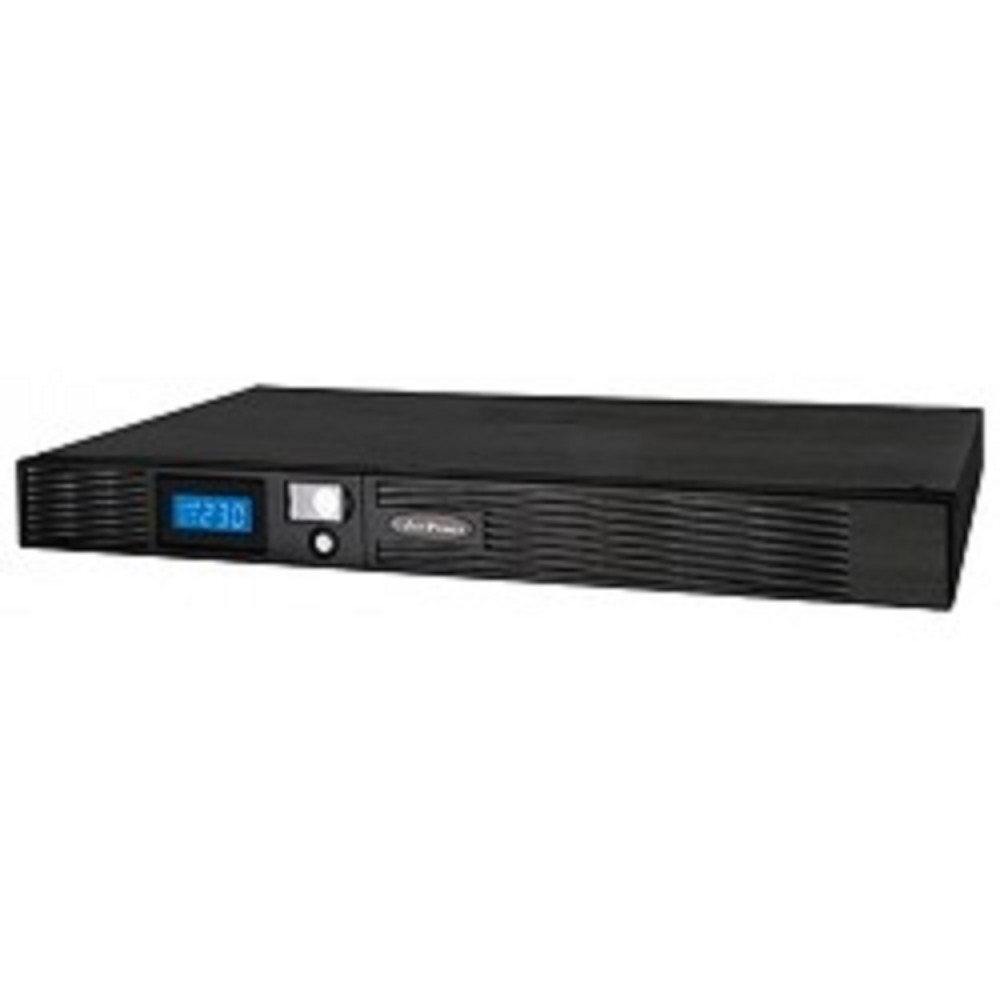 CyberPower PR1000ELCDRT1U ИБП {Line-Interactive, 1000VA/670W USB/RS-232/EPO/SNMPslot (6 IEC С13), 6В/9 Ач х 4}