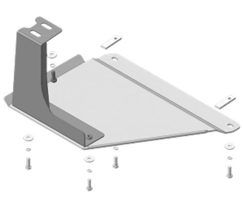 Защита Разд. коробки. 5 мм, Алюминий (только с защитой КПП). для Mitsubishi Pajero IV 2012-2020, Mitsubishi Pajero IV 2006-2012 MOTODOR.31322