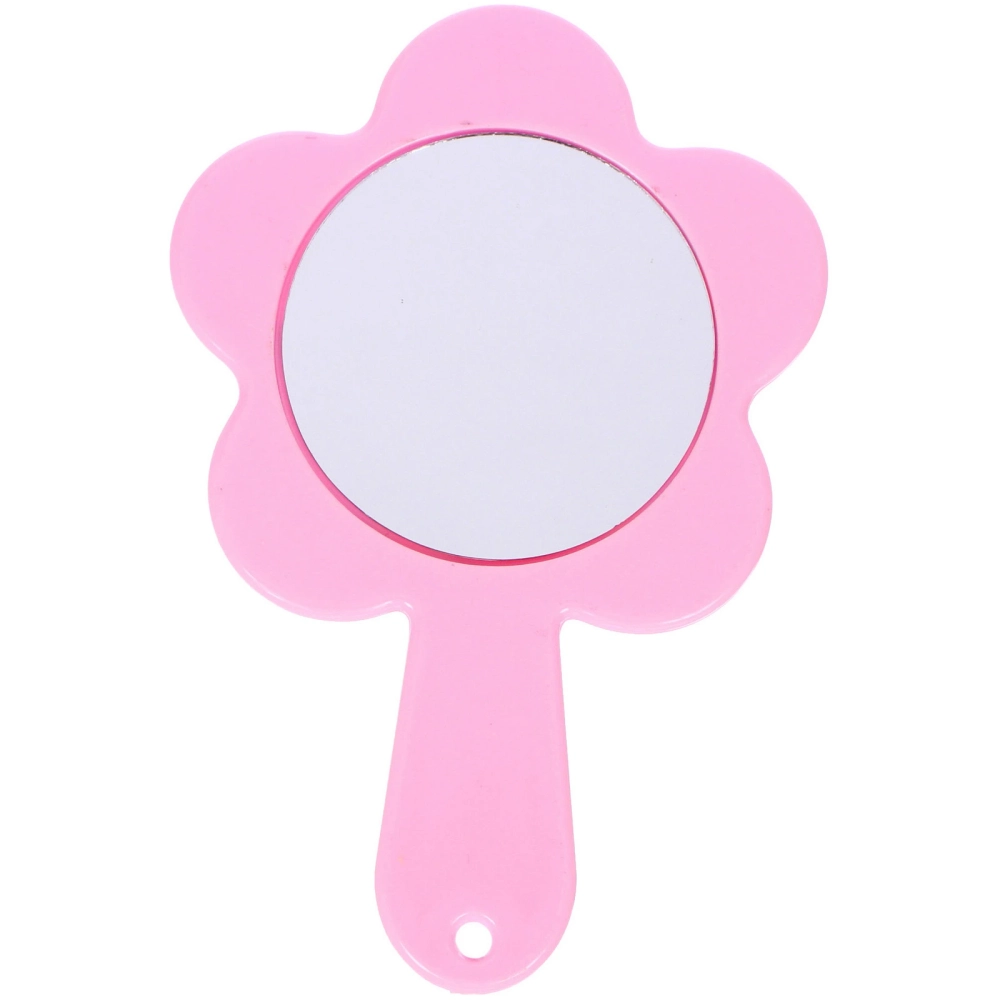 Расческа с зеркалом в наборе детские «МИМИШКИ», мишка, цвет розово-фиолетовый, 11см