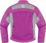 Мотокуртка - ICON HELLA 2 (женская, текстиль, фиолетовая)