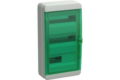 Корпус пластиковый КМПн-36 IP65 зеленая прозрачная дверь TEKFOR IEK