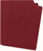Блокнот Moleskine Cahier Journal CH123 XLarge 190х250мм 120стр. нелинованный клюквенный (3шт)