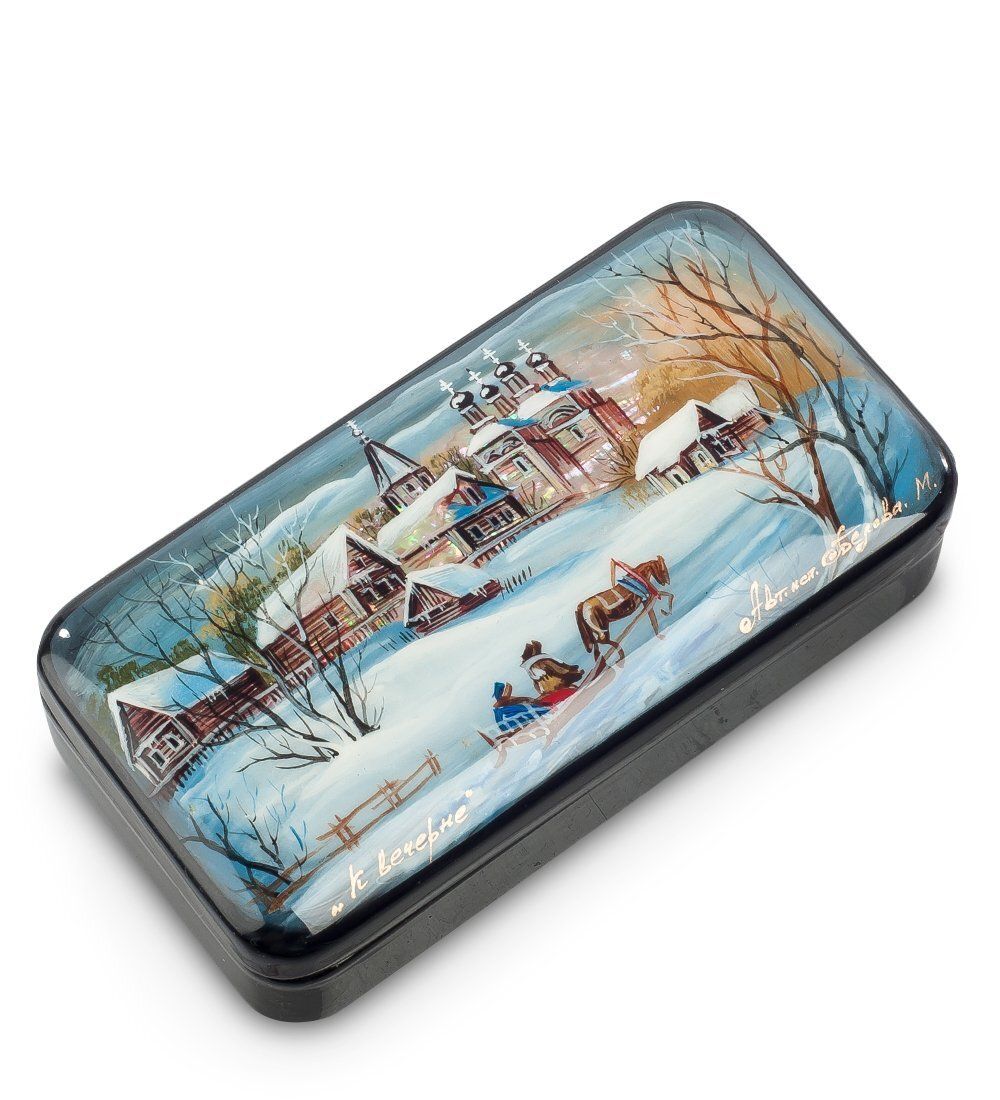 Народные промыслы ШК-55/ 16 Шкатулка «К вечерне»