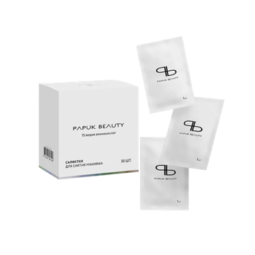 PAPUK BEAUTY Влажные салфетки для снятия макияжа