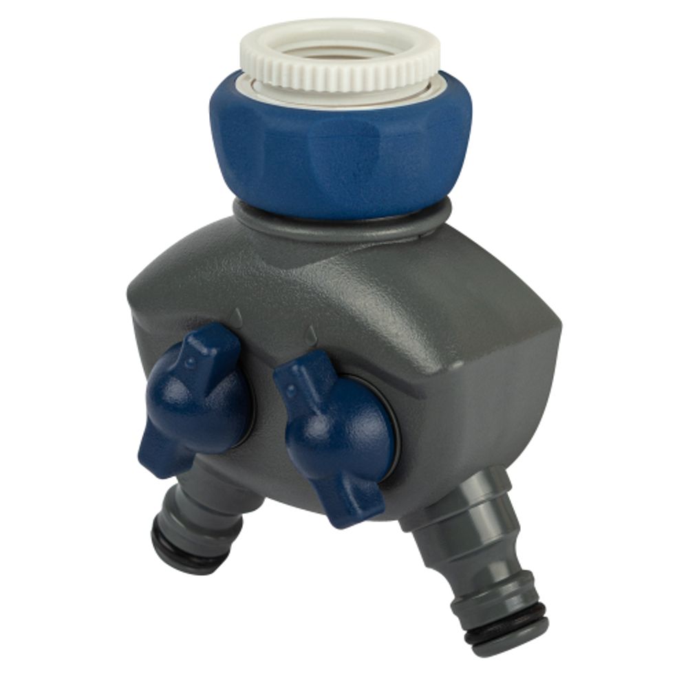 GWCG12-066 GREEN APPLE Распределитель двухканальный, пластик | Аксессуары для полива Green Apple