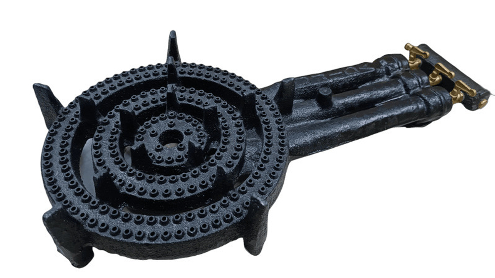 Газовая горелка высокой мощности BS6-18-3, 12 кВт (баллонный газ), 3 контура, для казана/автоклава/дистиллятора