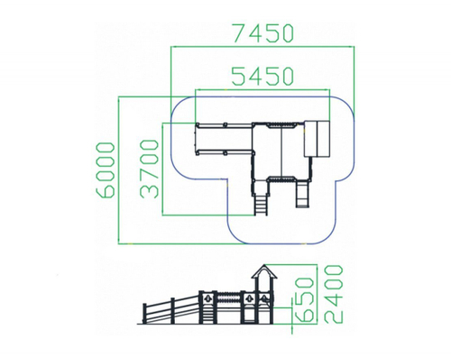 Игровой комплекс для детей с ОВ тип-3