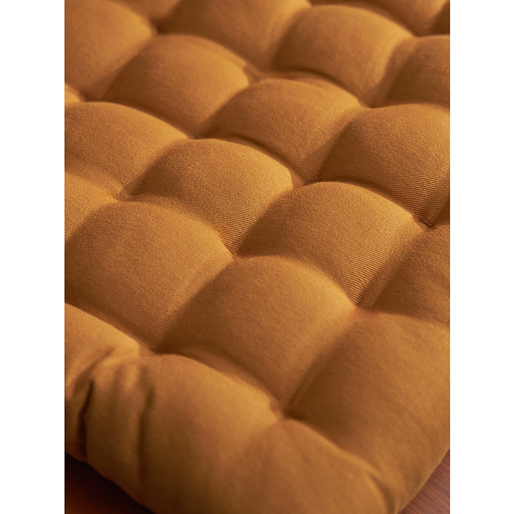 Подушка на стул из хлопка цвета карри из коллекции essential, 35х35 см