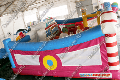 Коммерческий надувной батут "Мороженое" 8*6*4 м