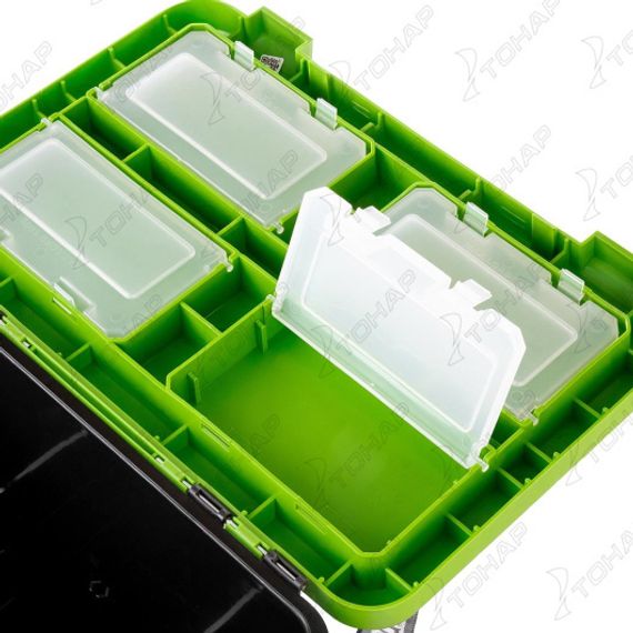 Ящик зимний Helios "FishBox" односекционный (19л) зеленый