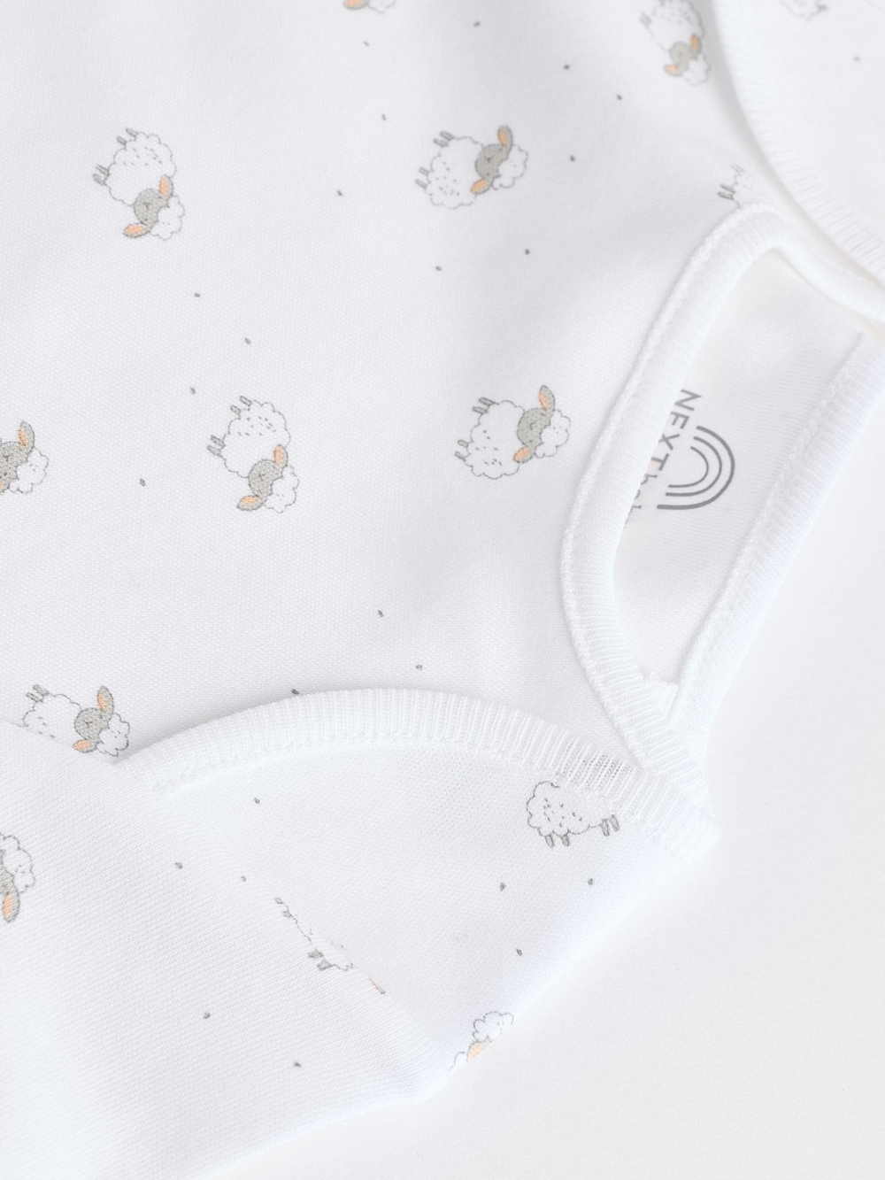 Боди с коротким рукавом для малышей Next K79-886, 7 шт., Белый