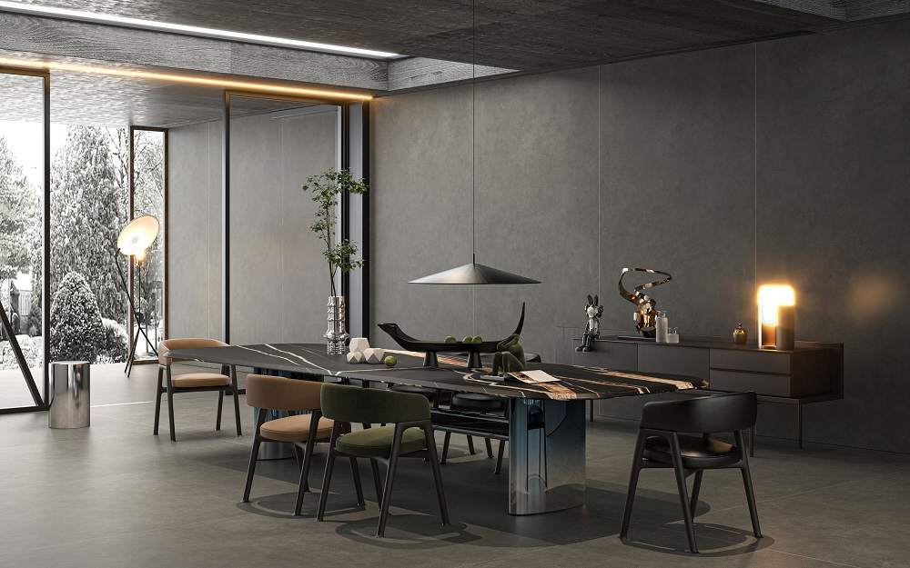 Plain Cement Light-Grey Matt Спеченный камень 120*270/0.6