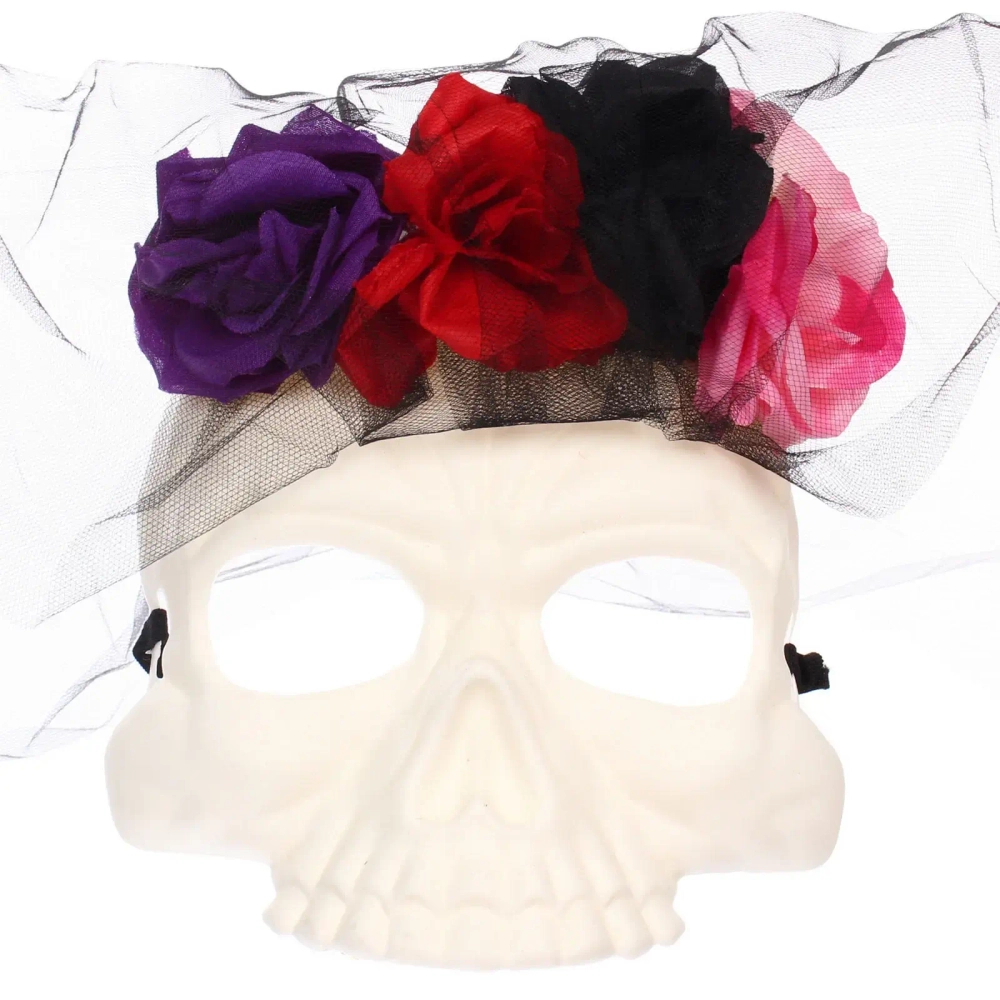 Маска карнавальная «Helloween - Цветочная печаль», микс