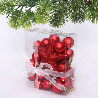 Набор ёлочных украшений «Brilliant pirouette» 30 предметов, Красный