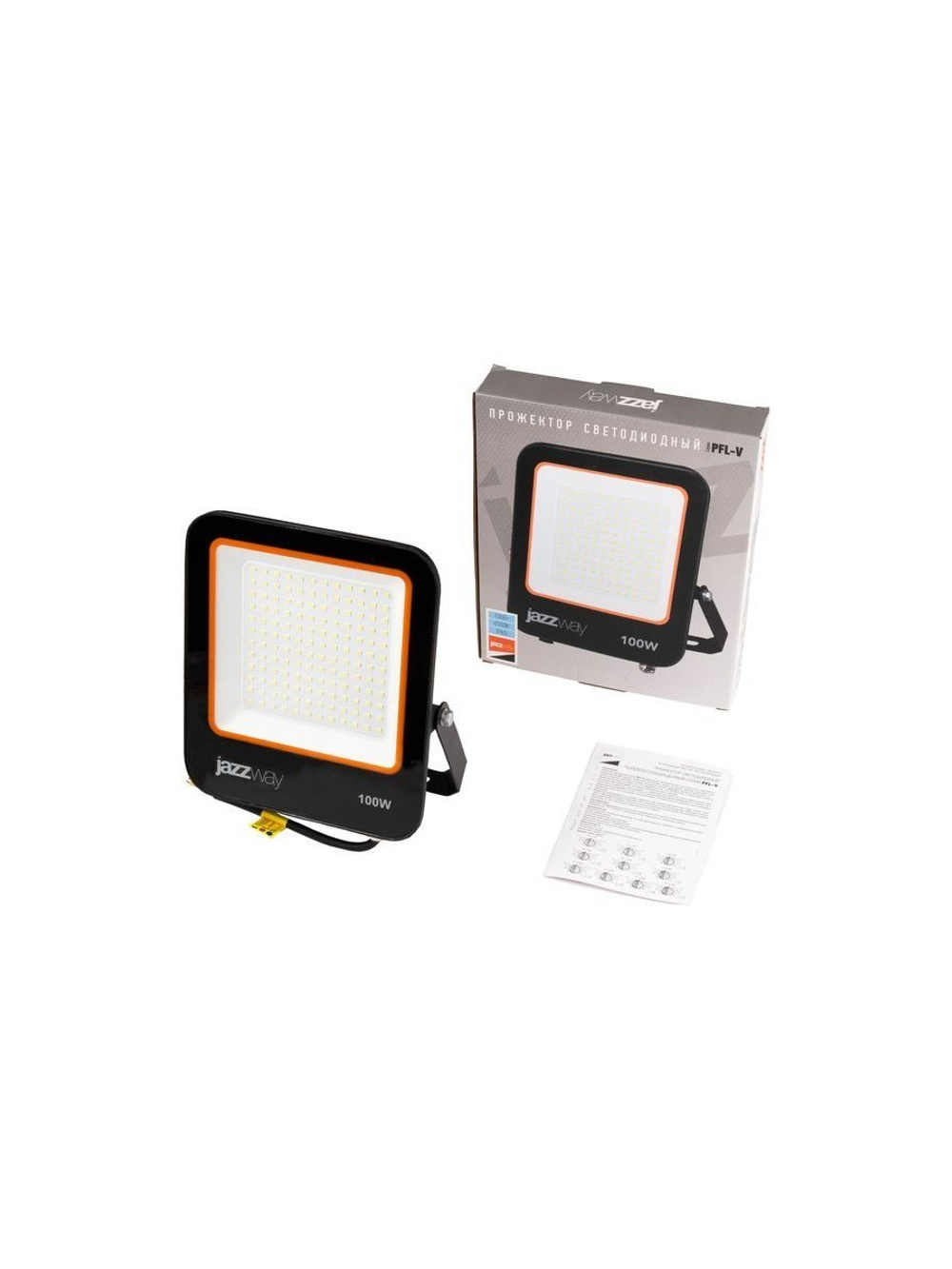 Прожектор светодиодный PFL-V 100Вт 6500К IP65 ДО Pro JazzWay 5039759