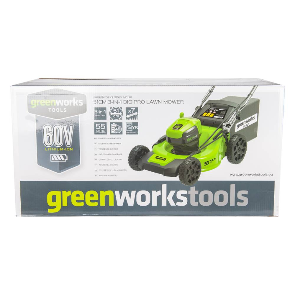 Аккумуляторная газонокосилка Greenworks GD60LM51SPK4