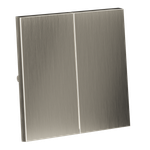 Клавиши для выключателя/переключателя двухклавишного, S70 Metal (никель)