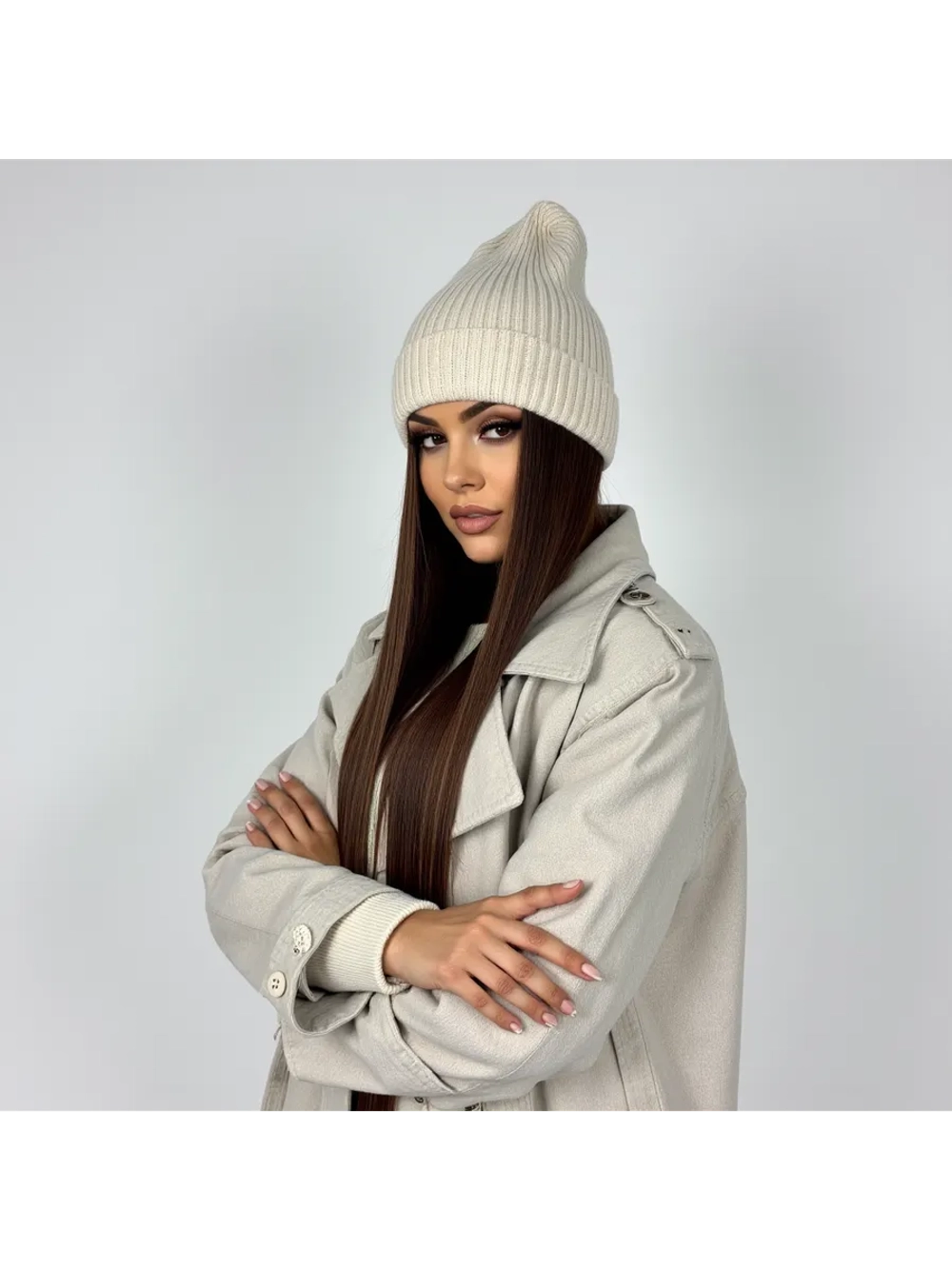 Шапка осенняя бини стильная модная