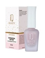 IQ Beauty Укрепитель для ослабленных и ломких ногтей с коллоидным золотом Gold Hardener, 12,5 мл Розово-бежевый с золотистым мерцанием