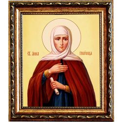 Святая Анна Пророчица, мать пророка Самуила. Икона на холсте.