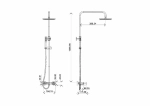 Душевая система Boheme STICK BLACK DIAMOND CHROME 128-BCR черный/хром