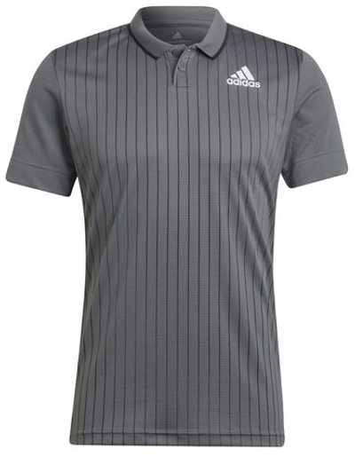 Мужское теннисное поло Adidas Melbourne Polo M - grey five/white