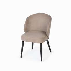 Стул Helios, бежево-серый, черные ножки