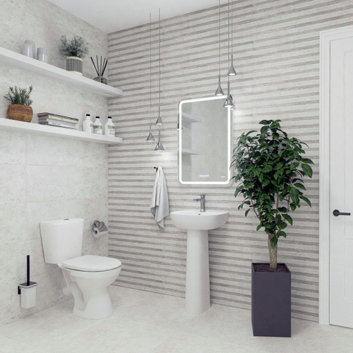 Умывальник-тюльпан "Лаго-55" с отв (КЕРАМИН)